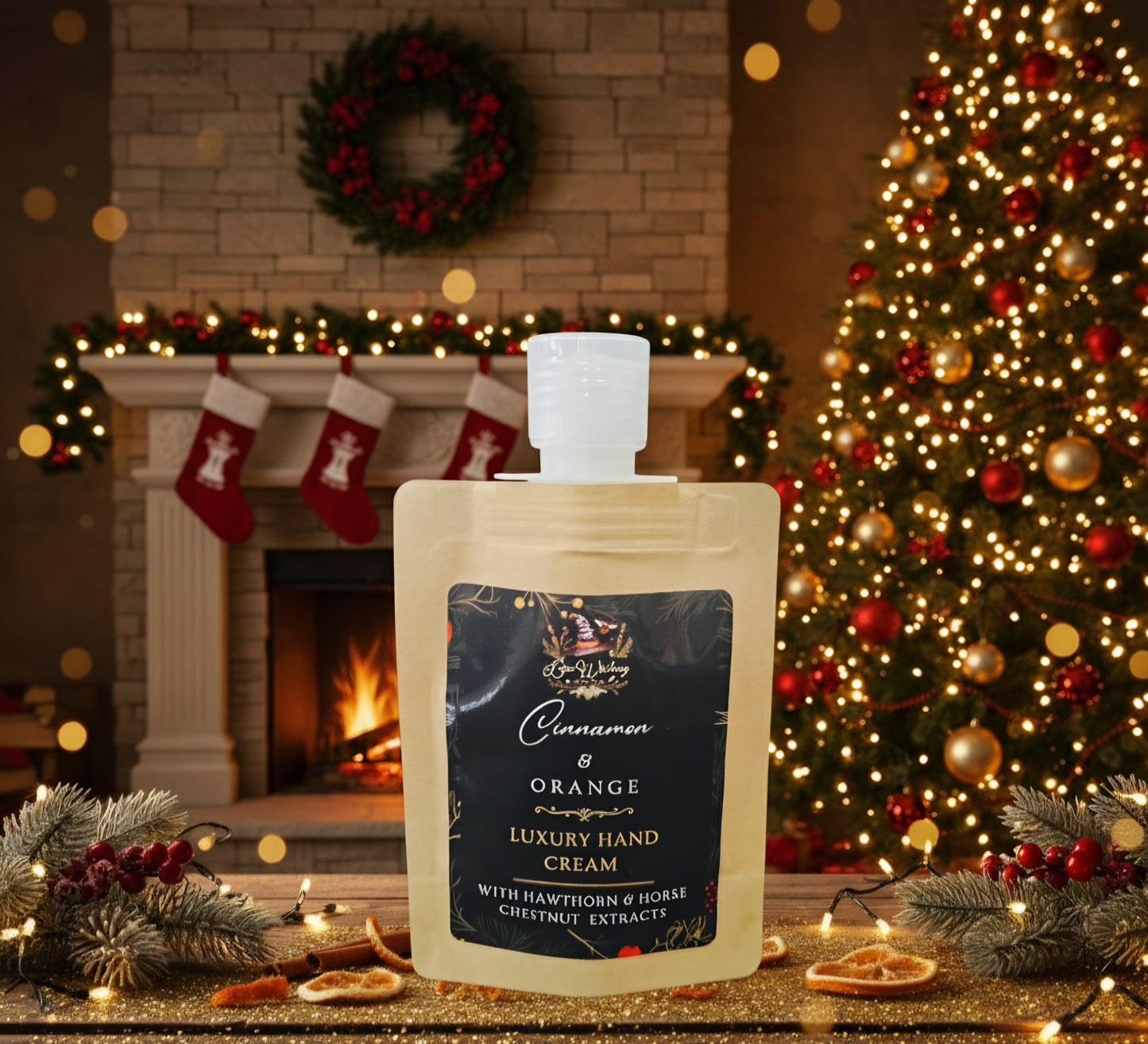 Cinnamon & Orange Luxury Hand Cream with Hawthorn and Horse Chestnut extracts