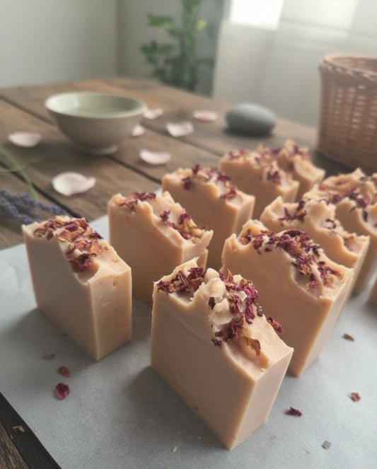 'Rustic Rose' Soap Bar with Gernaium Rose, Ylang & French Pink Clay