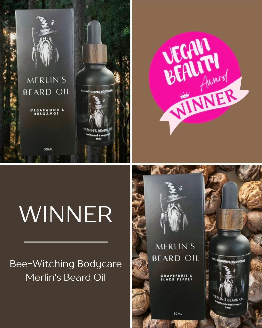 Merlin's Beard Oil Grapefruit & Black Pepper