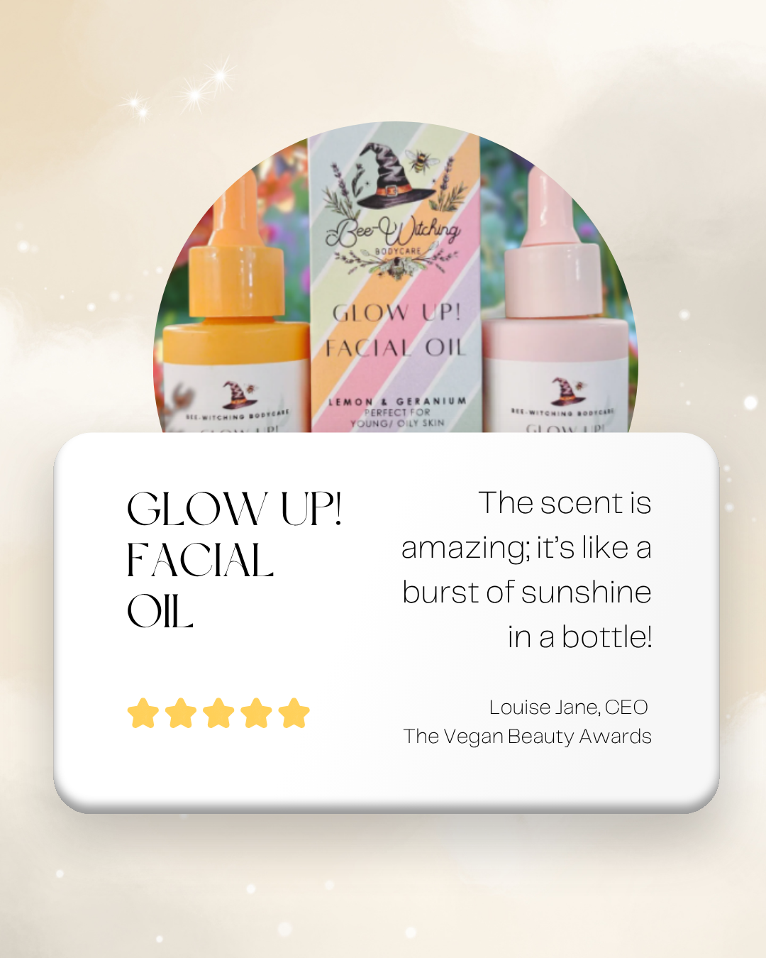 Glow Up! Lemon & Geranium Facial Oil for young/ oily skin