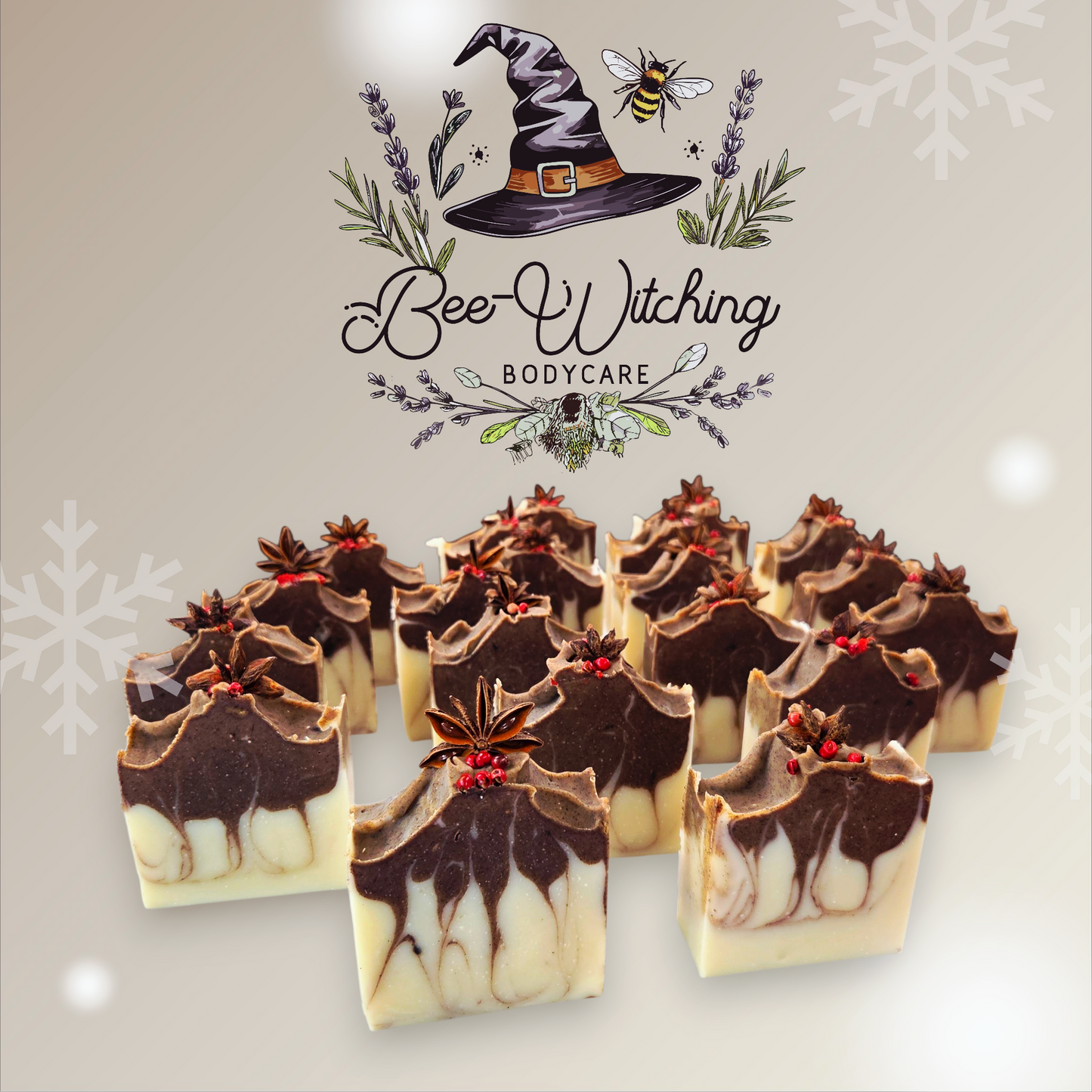 Yuletide Glow- Soap Bar with Cinnamon, Mandarin and Ginger